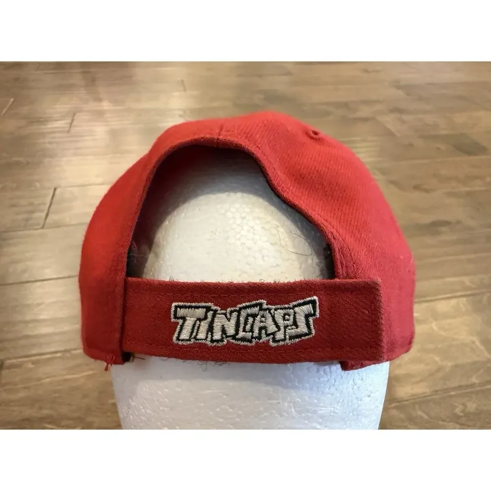 47 Brand Mens Gray Red MiLB Fort Wayne TinCaps Adjustable Strapback Wool Hat Cap